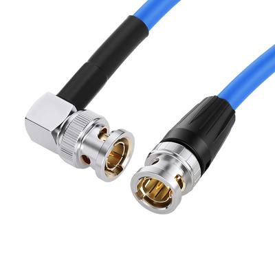 ZBLZGP 12G 75 Ohm Video Coaxial Cable BNC Male To 4K SmallHD Atomos Monitor Alexa DSMC2 Video Camera Right Angle BNC Male HD-SDI (Straight-Elbow,