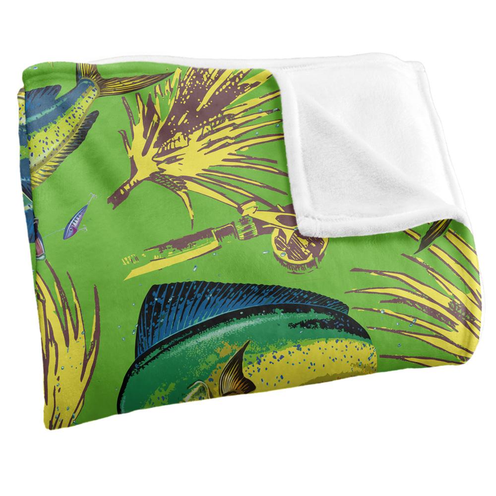 JQ Licensing Dorado Fishing Tiki 2 Silky Soft Touch Blanket