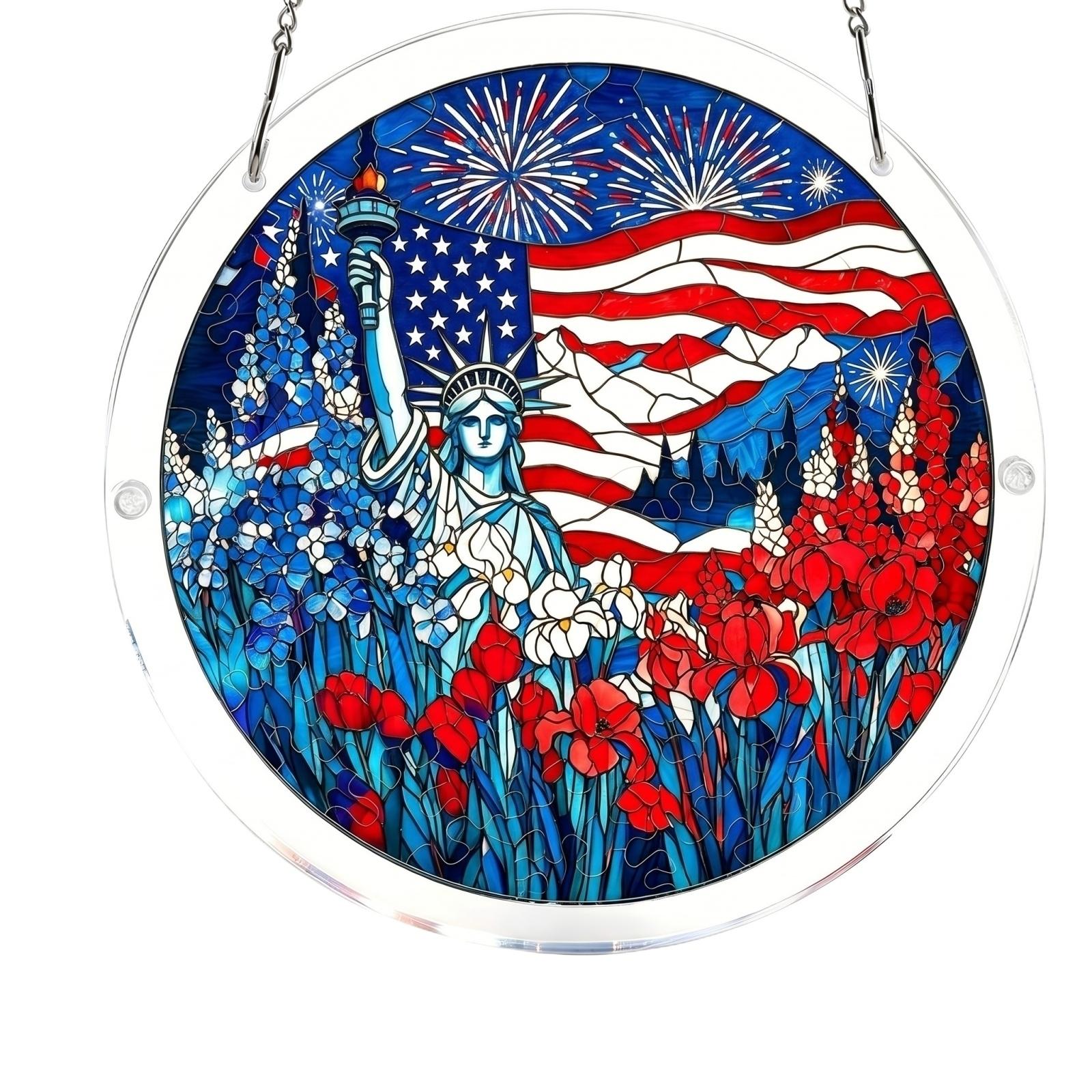

83 Piece Puzzle Sun Catcher Window Hanging Panel Home Decoration Gift Suitable for Various Rooms and Occasions with Chain for Easy Display one size