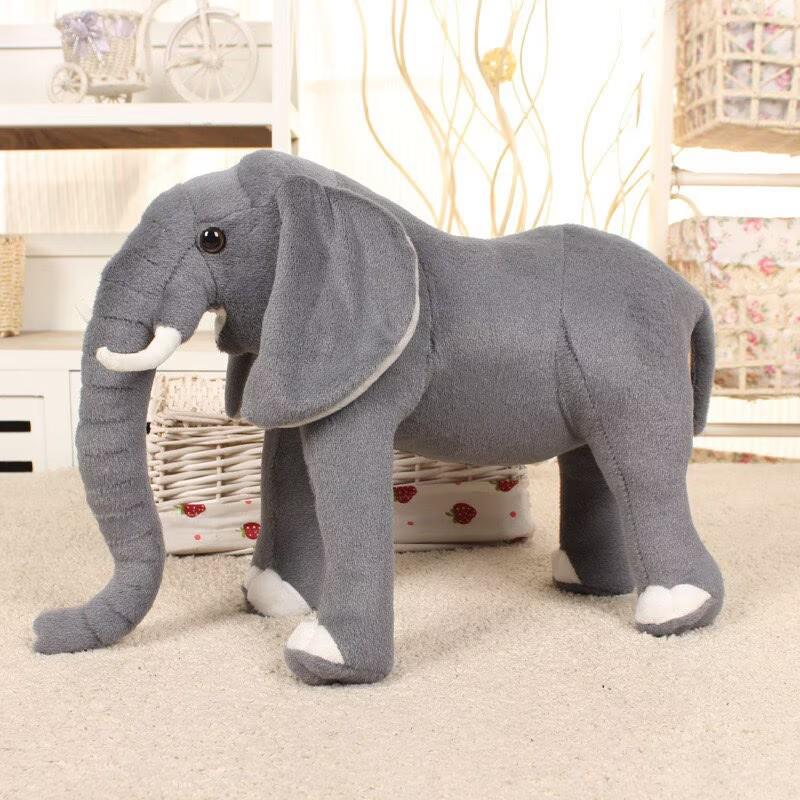 Adorable Elephant Plush Toy - Long-Nose Standing Doll & Photography Prop