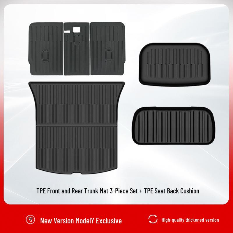 Tesla Model Y 3-Piece Front & Rear Trunk Mat Set (Refresh 25)