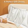 2pcs Luxury Satin Envelope Pillowcase  Solid Color, Silk Like High-End Nighttime Hair Protection, Woven Fabric, Active Printing