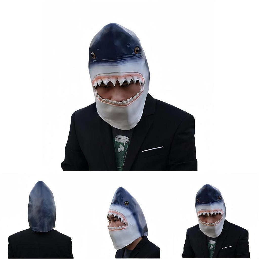 Žraločí latexová maska Hororová kostýmová rekvizita pro Halloween a tématické akce