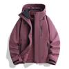 3-in-1 Waterproof Windproof Fleece Hiking Jacket Men Women Outdoor Camping