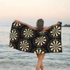 Dart Board Beach Towel Single Sided 2D Print Quick Dry Microfiber Towel for Pool Beach Swimming Cool Sports Vibe for Dart Fans