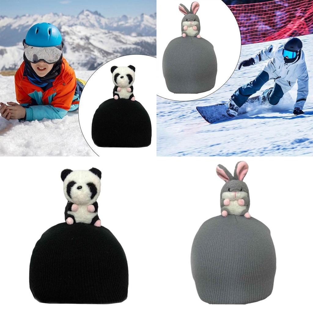 Animal Ski Helmet Cover Decorative Gift Keep Warm Winter Skiing Helmet Cover