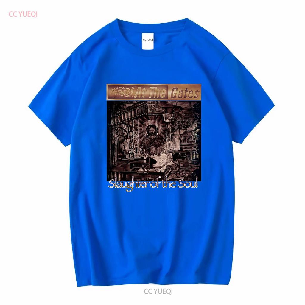 At the Gates Slaughter of Soul Rare Death Metal Band T Shirt L vintage Washed Stylish fashion designer clothes Breathable