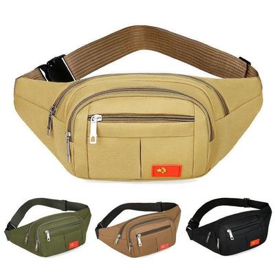 Men's and Women's Fanny Packs, Ultra-light and Multi-functional Working Large-capacity Messenger Breast Bags, Outdoor Sports Nylon Waterproof Mobile