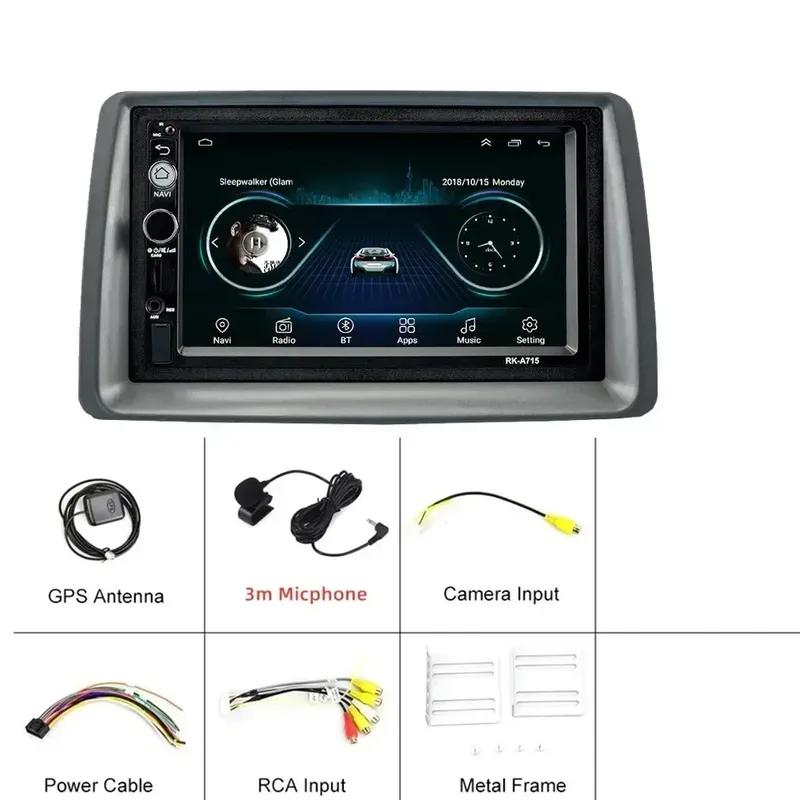 2 Din Android for FIAT Panda 2003 -2012 7" Car Radio Multimedia Player Head Unit with Frame Wifi GPS Navigation Stereo Autoradio