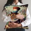 Cheshire Cat Pillow Cover: Bring the Magic of Wonderland Home! Sofa Cushion Cover, Bedroom Room Home Decoration