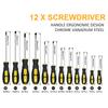 Magnetic Screwdrivers Set,  Phillips and  Slotted Tips Professional Cushion Grip Screwdriver Set
