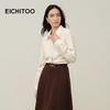 EICHITOO Women's Soft Lapel Long-Sleeve Shirt