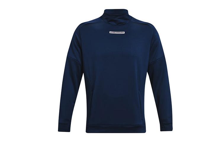 Under Armour Sweatshirts Men s Navy Blue Half Turtleneck Moderate Regular 1366482-408 M