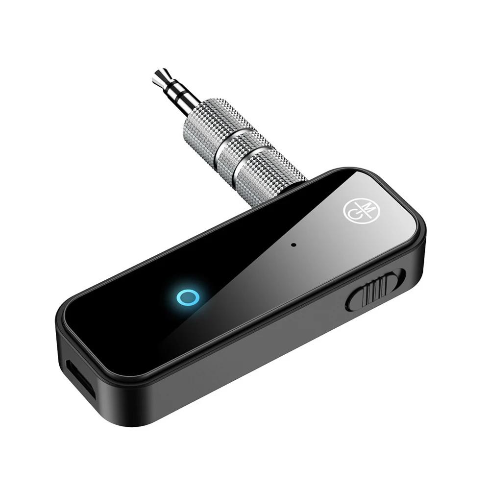

Новый Bluetooth 5.3 передатчик приемник 2 в 1 беспроводной адаптер 3,5 мм аудио AUX адаптер для автомобильной аудиосистемы музыка Aux гарнитура Handsfree чёрный