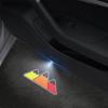 For Snow Mountain Emblem Toyota Prado Hilux Tacoma Tundra Car Door Light Welcome Lamp Wireless Projector Auto Decoration