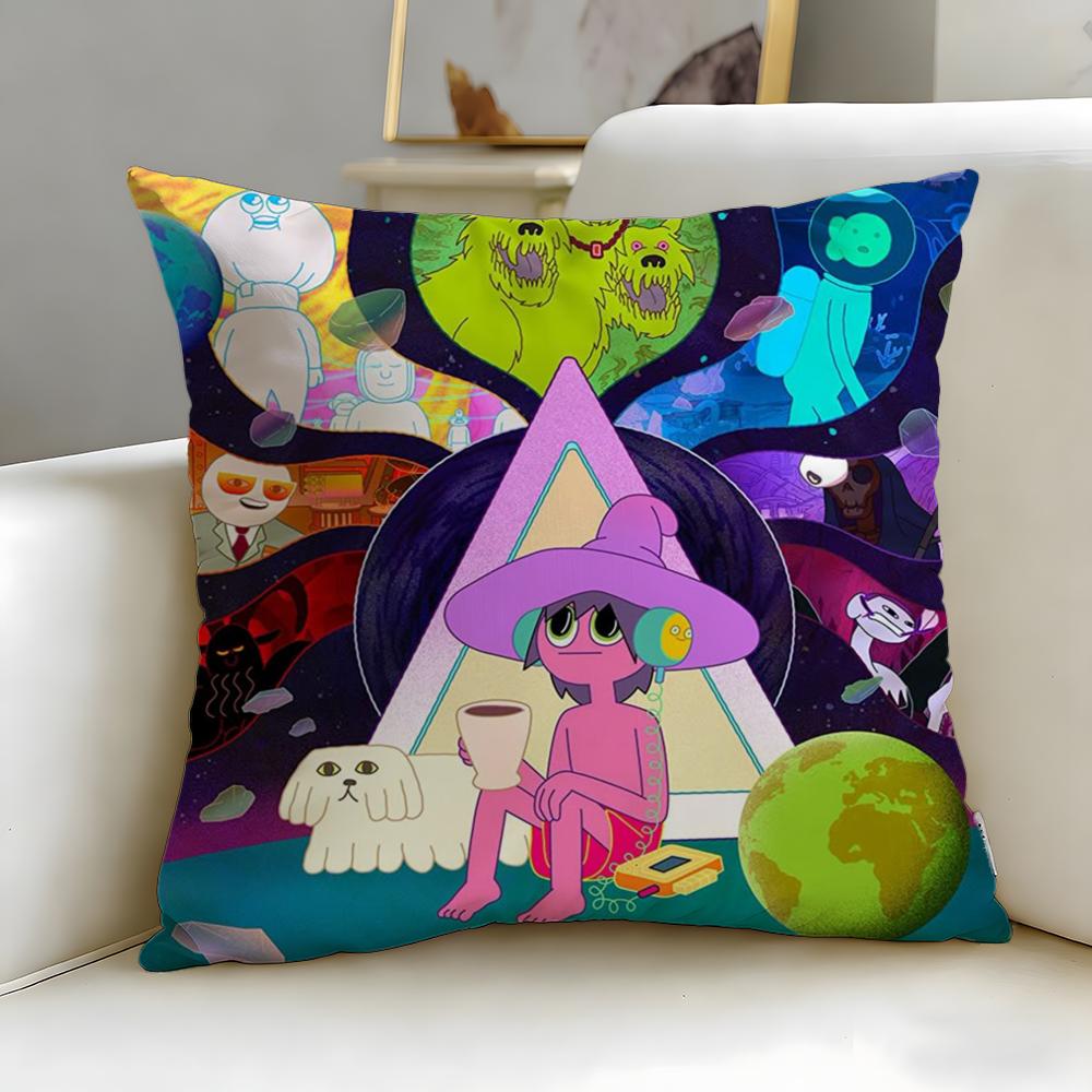 animated series The Midnight Gospel Cushion Cover Soft & Easy-Wash Pillow Case – Versatile for Couch, Bed, Travel and Office