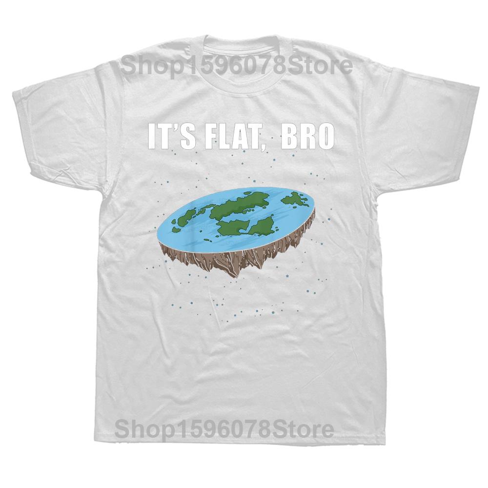 The Earth Is Flat Ice Wall Flat Earth T Shirt Summer Graphic Cotton Streetwear Short Sleeve Birthday Gifts T-shirt Mens Clothing