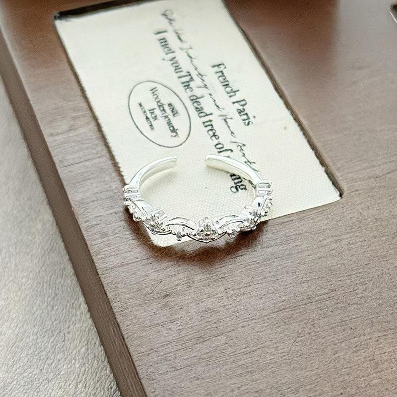 Spitze Spitze Zirkon Perle Öffnungsring Exquisit Prinzessin Unterwegs Nischen Design High-End Freundin Ring Frau