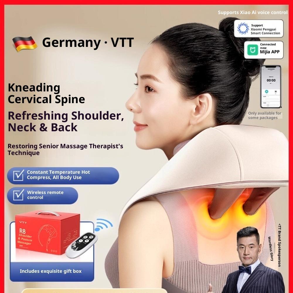 Masajeador De Cuello Y Hombros - Relajador Profesional Para Trapacio, Alivio Rápido Del Dolor Muscular, Portátil Y Recargable