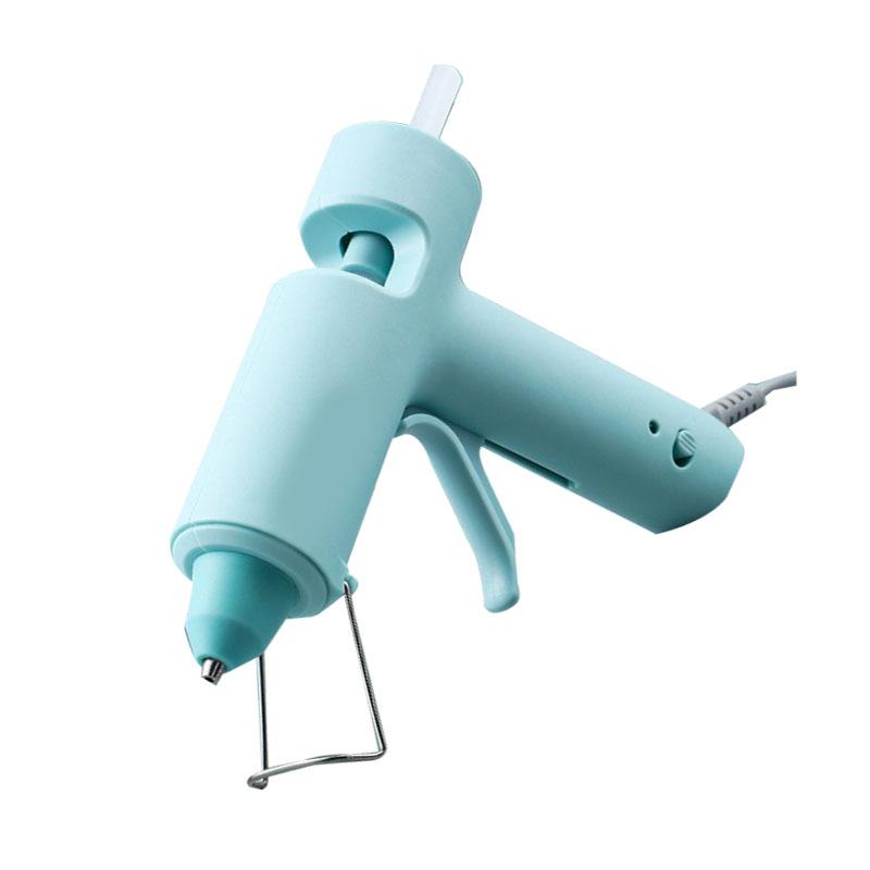 Mini Hot Glue Machine DIY Handcraft Ergonomic Rapid Melting Hot Melt Glue Tool with 10 Glue Sticks