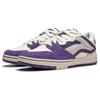 Li Ning Slip Resistant Abrasion Resistant Low top Skateboard Shoes Women's Beige Purple AEPU018-8