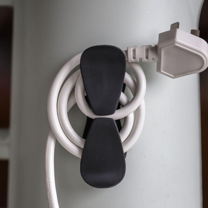 5 Stück Kabelaufwickler für Gerät Klebe-Kabelklemmen Kabelhalter Kabelaufwickler Kabelmanagement Kabelaufwickler für Küche