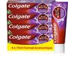 Dentifrice - Colgate - Max White Purple Reveal - Blanchiment Dentaire - Menthe - 4 X 75 Ml