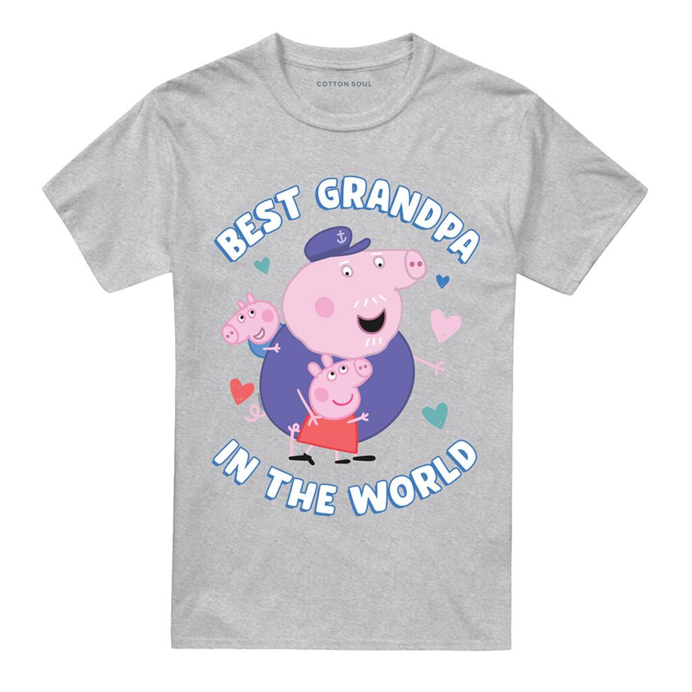 Peppa Pig Unisex Adult Best Grandpa In The World T-Shirt