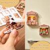 2026 New Style DIY Fridge Magnet Kit 3D Wooden Puzzle Miniature Refrigerator Magnet with LED Light Mini Book Nook Home Decor