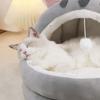 Cartoon Style Cat Sleep Bed Washable Pet Sleeping Bed Warm Pets Sleeping Cave  Kitten