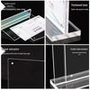 T-Type Magnetic Table Tent Card Holder: Dual-Use Horizontal & Vertical Display Stand