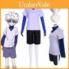 Authentisches Anime Hunterhunter Killua Zoldyck Cosplay Kostüm Uniform Anzug Komplettset