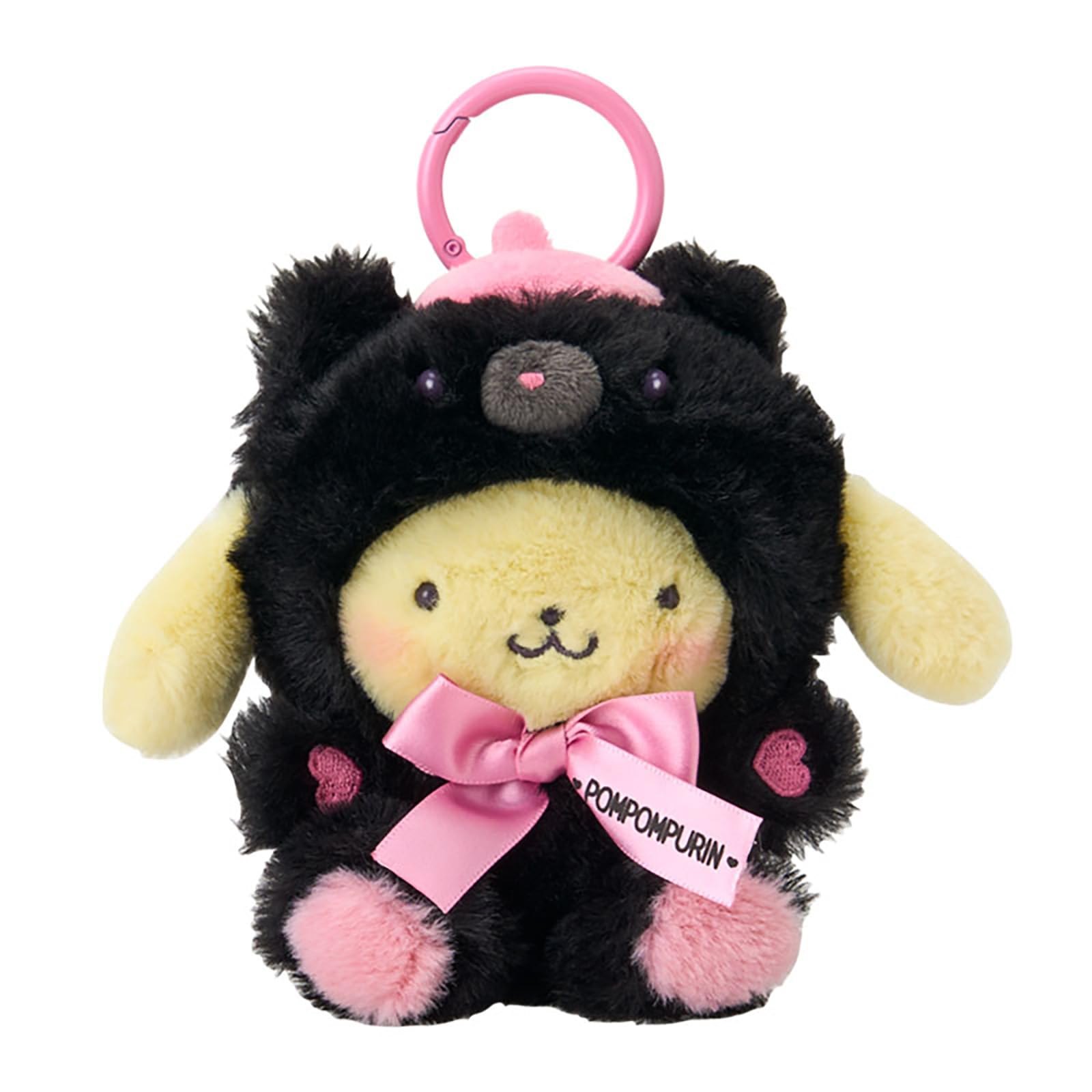 Sanrio Mascot Holder Pompompurin with Carabiner 386642 (Black Animals)