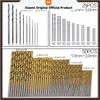 STONEGO 10/25/50Pcs HSS Steel Cobalt Mini Twist Drill Bit Set Straight Shank Hole Opener Power Drilling Punching Tools