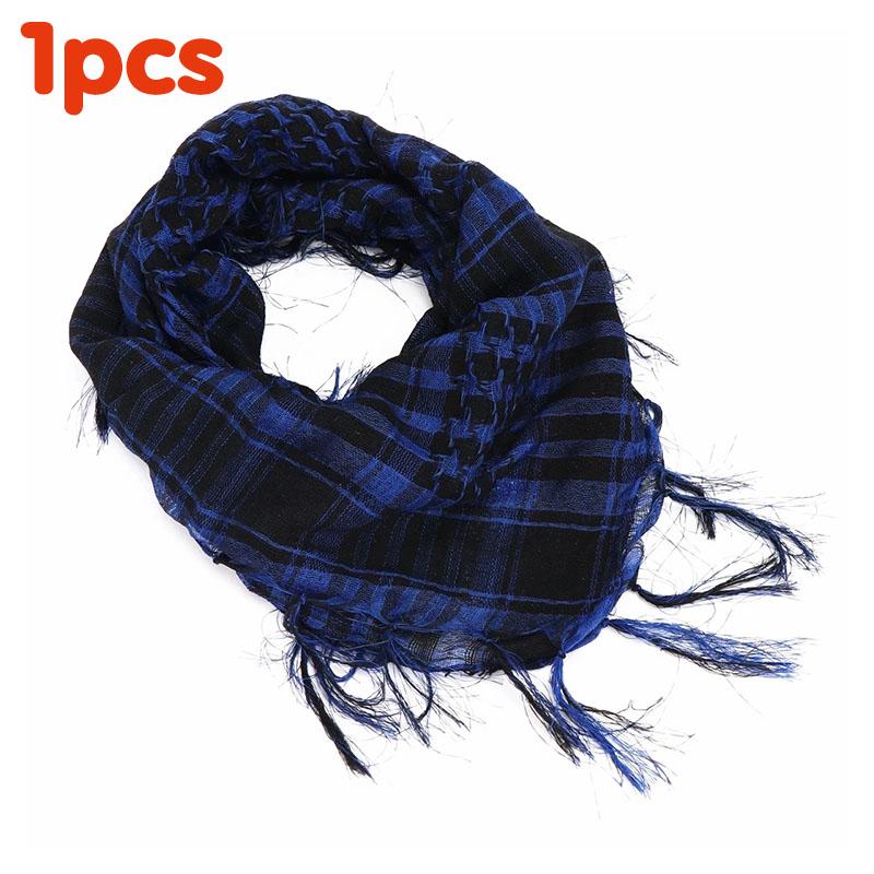 134Pcs Unisex Lightweight Plaid Fringed Arabian Desert Scarf Soft Tactical Scarf Men Ladies Turban Shawl Airsoft Pain