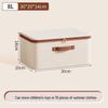 Tianshan Linen Double Window Zip Quilt Storage Box, Large