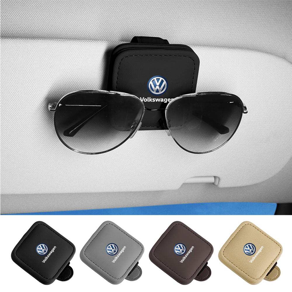 Car Sun Visor Glasses Sunglasses Clip Card Ticket Holder For VW Volkswagen Golf Polo Passat Jetta Interior Mouldings KSDE-U54 Zj8