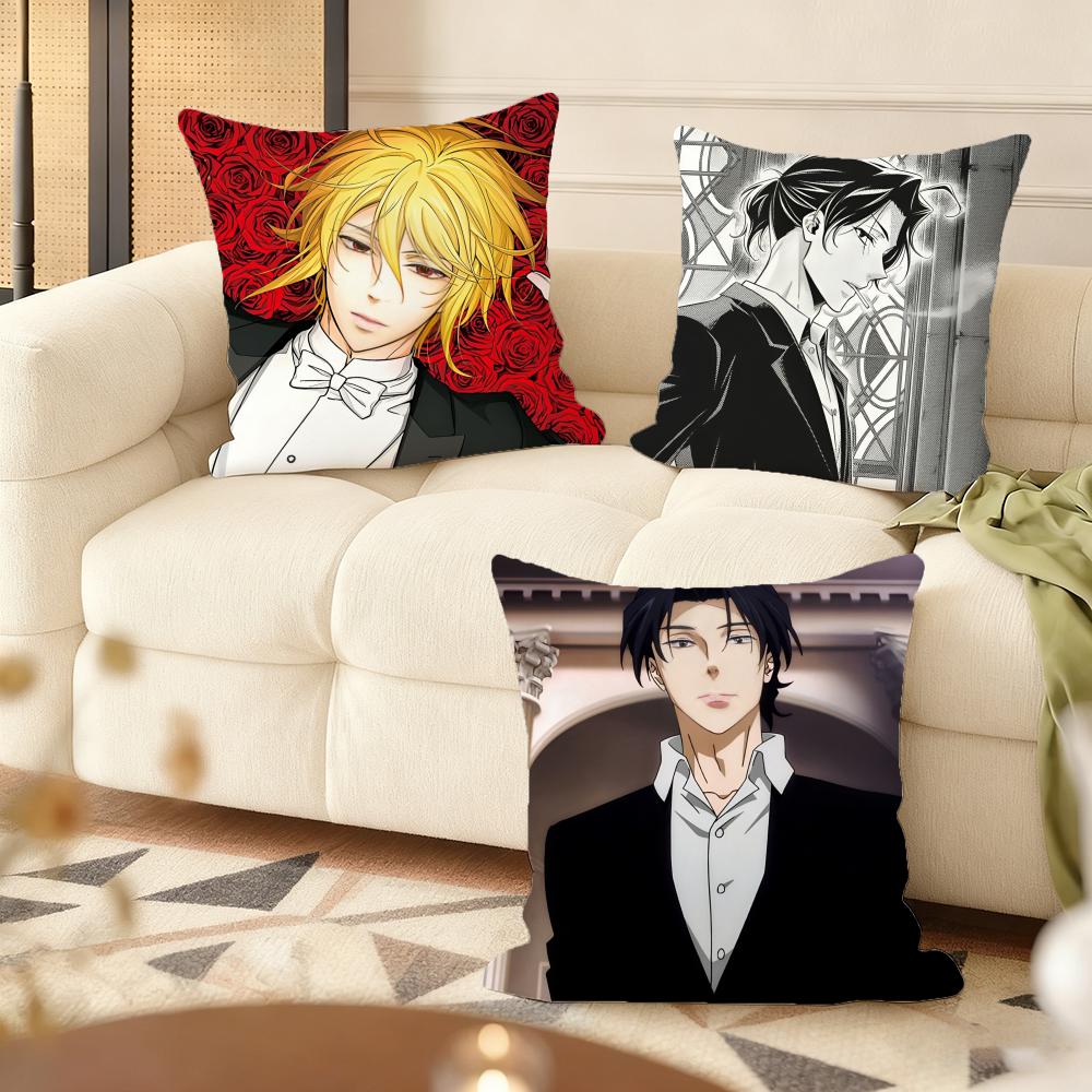 Anime M-Moriarty Der Patriot Kissenbezug Weicher Kurzer Plüsch Kissenbezug Glatte Gemütliche Textur Ästhetisches Kissenbezug Heimdekoration