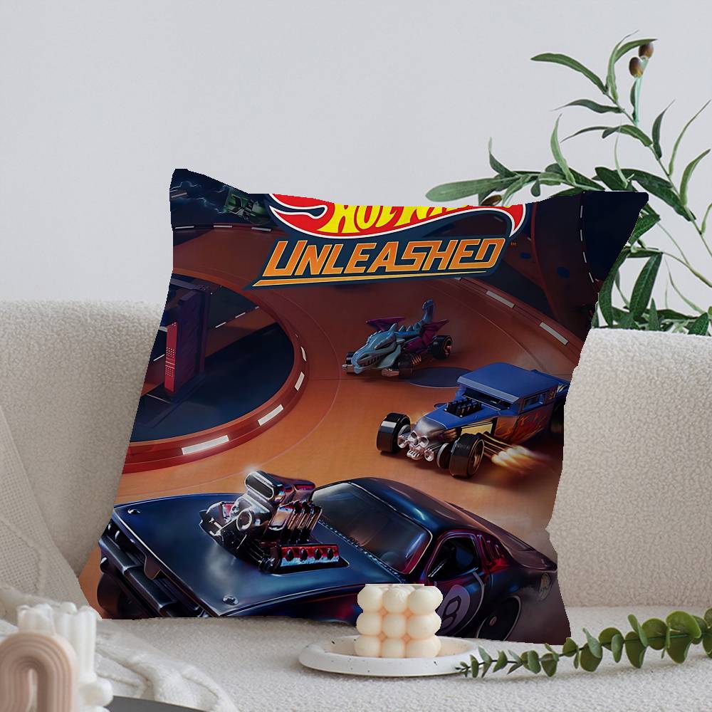 H-Hot Funny W-Wheels Pillow Cover Sofa Cushion Cover Home Room Decoration Children Gift