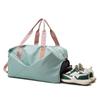 Sporttasche für Yoga mit großem Fassungsvermögen, bedrucktem Logo und Nass-/Trockenfach, ideal für Reisen und Fitnessstudio mit Schuhfach