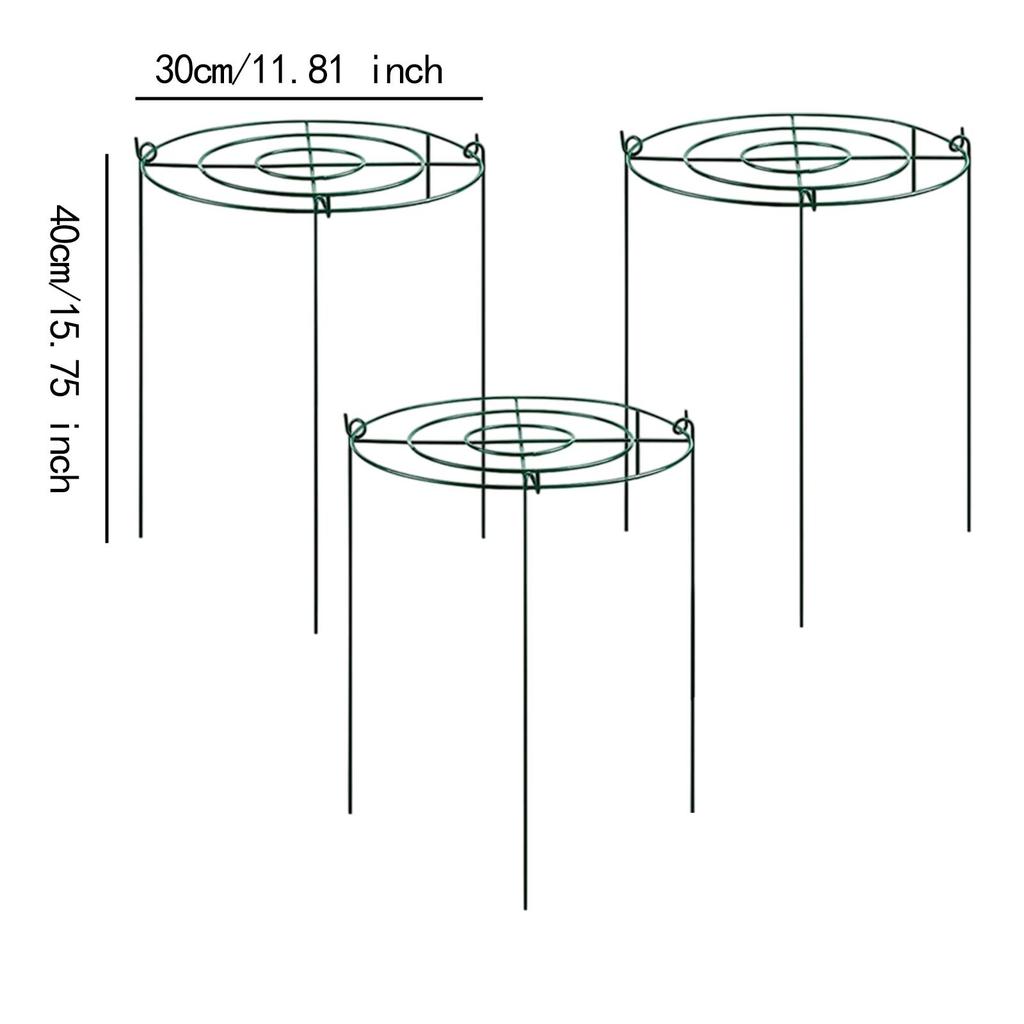 3 Pieces Peony Cages and Supports Peony Support Frame Plant Support Stakes Supports Hoops for Tomato Flopping Flowers Vegetables