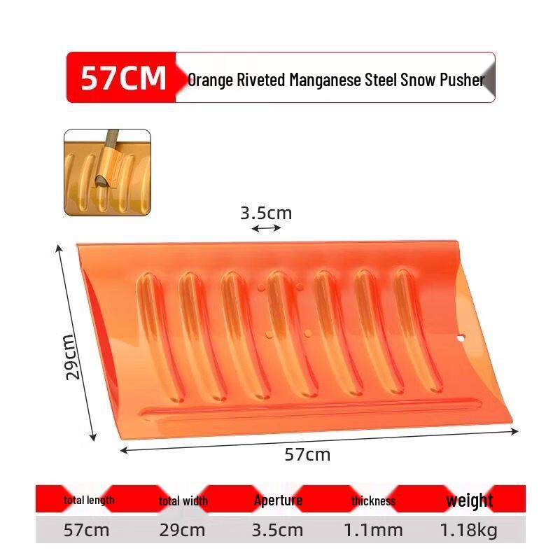 Yutang Heavy-Duty All-Metal Snow Shovel