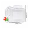 Water Container with Spigot Clear Jug Compact for Campers, Journeyers, Camping,