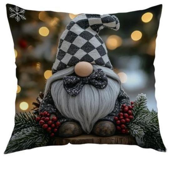 

Рождественская наволочка Полиэстер Печатная Новая Офисная Диванная Подушка Украшение Домашняя Наволочка 45*45cm
