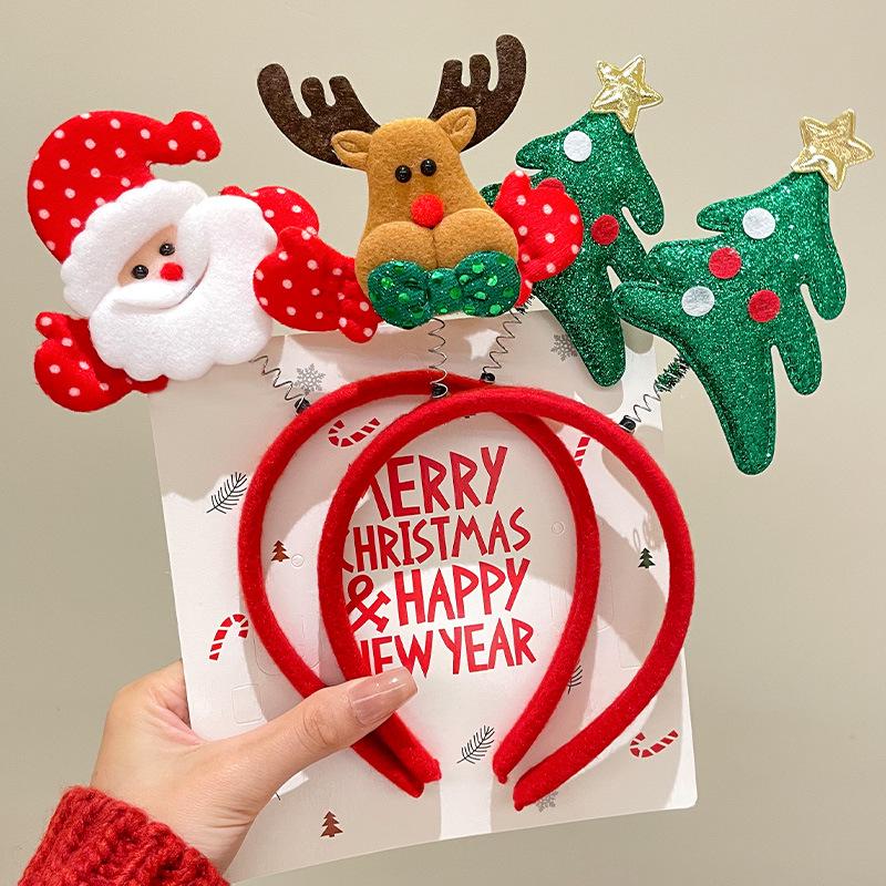 Mori Style Reindeer Antler Headband: Cute Christmas Hair Clip for Women & Kids