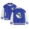 2025 New Style Boys' Fleece-Lined Baseball Jacket for Autumn & Winter