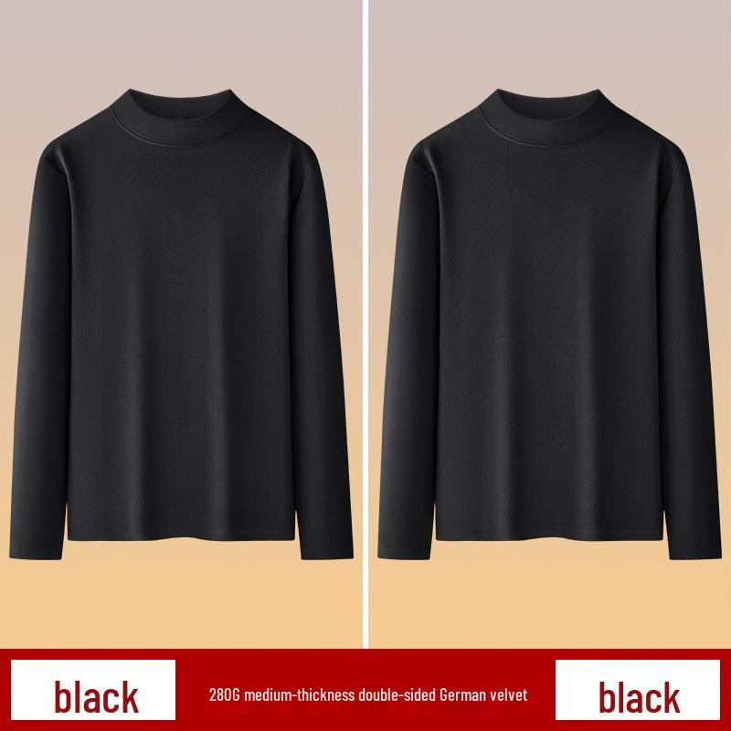 Men's Plush Double-Sided Long-Sleeve Thermal Base Layer Top
