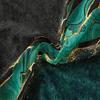 Marble Pattern Bedding Set Green Black Golden Boy Quilt Cover Washable Microfiber Soft Comfortable 2/3pcs Set Magical Gifts