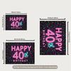 2D 40th Birthday Backdrop for Adult & Milestone Birthday Photoshoot