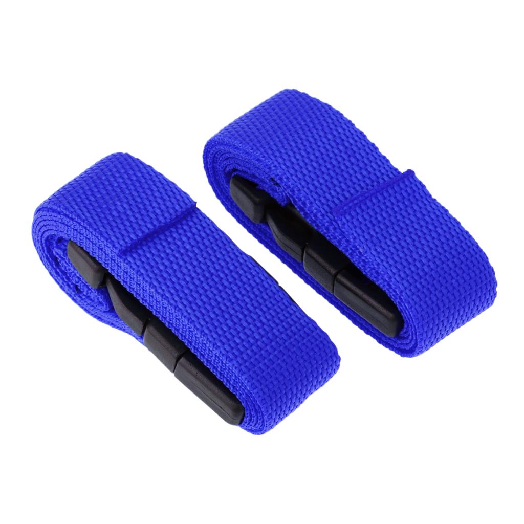 1pair 39.4 Inch* 1 Inch Golf Bag Cart Trolley Webbing Strap Quick Release Strap
